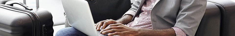 Man typing on the computer